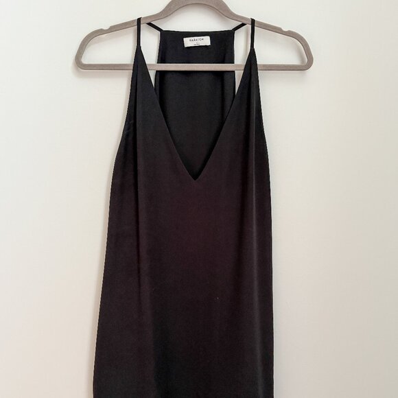 ARITZIA - DAMAGED - Split Seam Long Tank - Women's - Black - Large - Picture 1 of 4